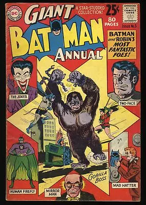Buy Batman Annual #3 VG 4.0 Joker Appearance! DC Comics 1962 • 31.18£