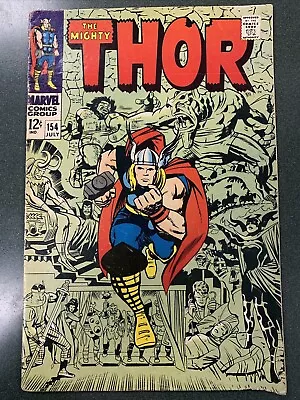 Buy Thor #154 (Marvel, 1968) 1st Mangog Jack Kirby VG+ • 22.53£
