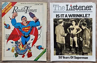 Buy Radio Times 4-10 June, Listener 9 June 1988 – Superman 50th Anniversary • 9.99£