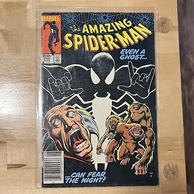 Buy Amazing Spider-Man 255 1984 Even A Ghost Can Fear The Night! Newsstand • 12.16£