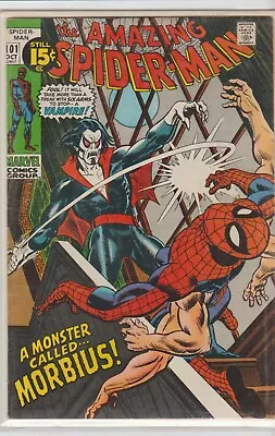 Buy Amazing Spider-Man #101 GD/VG 3.0 1st Full Appearance Of Morbius! Marvel 1971 • 145.16£