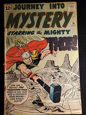 Buy Journey Into Mystery 86, Marvel Comics 1962, 1st App Zarrko The Tomorrow Man • 337.98£