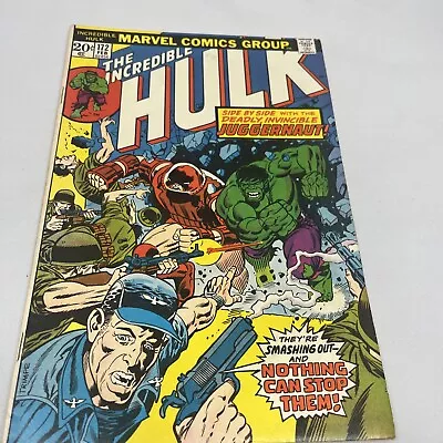 Buy Incredible Hulk #172 Origin Of Juggernaut 1st Team-Up Hulk & Juggernaut. J8 • 14.48£
