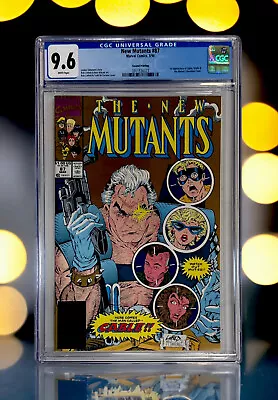 Buy New Mutants #87 CGC 9.6 White Pages 2nd Print Gold Cover 1st Appearance Of Cable • 39.54£