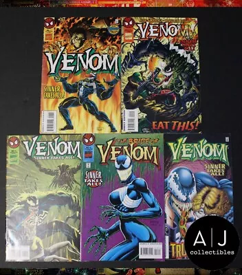 Buy Venom Comics Sinner Takes All #1 #2 #3 #4 #5 1-5 Complete Set Marvel • 51.35£