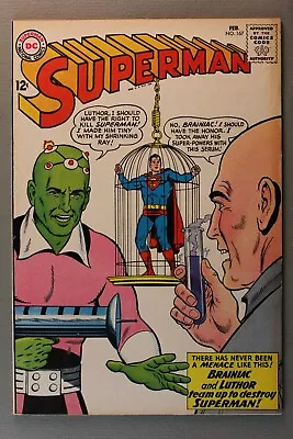 Buy Superman #167 *1964*  The Team Of Luthor And Brainiac!  Swan & Klein Cover & Art • 75.95£