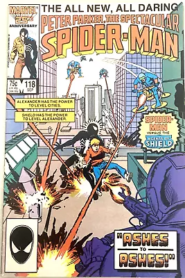 Buy Spectacular Spider-man. # 118. 1st Series. Sept. 1986. Rich Buckler-cover. Fn/vf • 6.49£