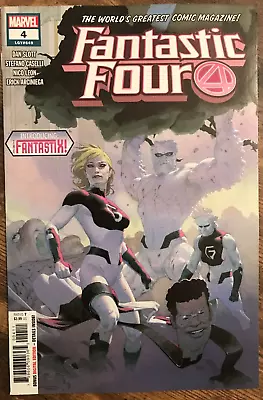 Buy Fantastic Four #4 By Slott Caselli 1st App The Fantastix Variant A NM/M 2019 • 4£