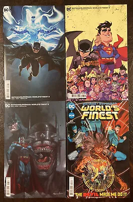 Buy Batman Superman Worlds Finest #3 1:50,25 Variant Set Of 4 Corona Dc Comicbook B4 • 26.80£