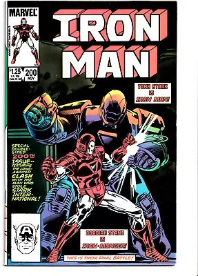 Buy Iron Man #200 1985 Marvel Comics 1st App. Iron Monger (Obadiah Stone) • 15.43£