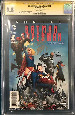 Buy Batman Superman Annual #1 Jae Lee Greg Pak SIGNED CGC 9.8 COMIC Not CBCS • 207.53£
