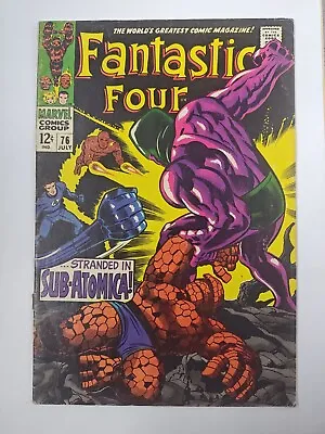 Buy FANTASTIC FOUR #76 1968 2nd Appearance Of Psycho-Man! SUB-ATOMICA! SILVER • 14.10£