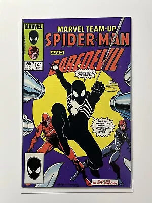 Buy 1984 MARVEL COMICS MARVEL TEAM UP #141 VF First Black Symbiote Spider-Man • 56.29£