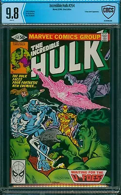 Buy Incredible Hulk #254 Cbcs 9.8 Mint 1st Appearance U-foes & Origin 1980 Like Cgc • 473.57£