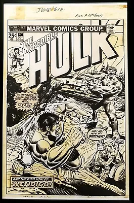Buy Incredible Hulk #180 Herb Trimpe 11x17 FRAMED Original Art Poster Marvel Comics • 47.99£