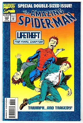 Buy THE AMAZING SPIDER-MAN # 388  Double-sized Foil Cover  Marvel 1994 (vf-nm) (C) • 5.14£