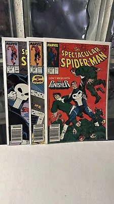 Buy Spectacular Spider-Man #141 - 143 Set Newsstand Variants 1988 Marvel HIGH GRADE • 11.99£