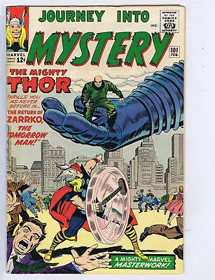 Buy Journey Into Mystery #101 Marvel 1964 The Return Of Zarrko, The Tomorrow Man! • 118.25£