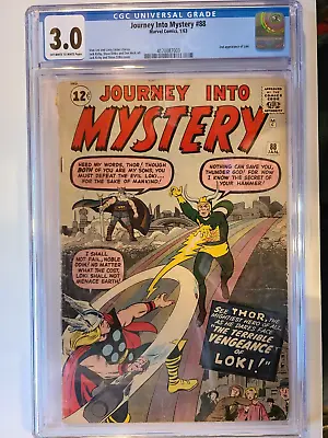 Buy JOURNEY INTO MYSTERY # 88 MARVEL 1963 CGC 3.0 2nd APPEARANCE OF LOKI • 316.24£
