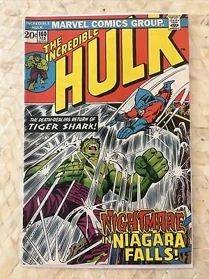 Buy Incredible Hulk # 160 Marvel Comics 1972 Tiger Shark • 16£