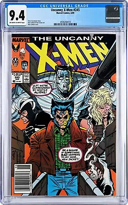 Buy Uncanny X-Men #245 CGC 9.4 (Jun 1989, Marvel) Rob Liefeld, Jean Grey, DC Parody • 41.79£