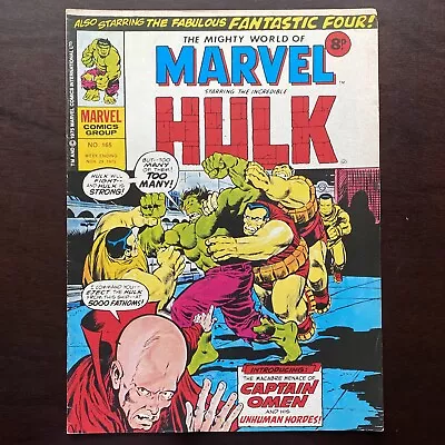 Buy Mighty World Of Marvel #165 Marvel UK Magazine November 29 1975 Hulk FF DD • 8.03£