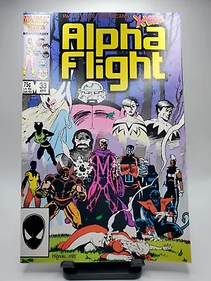 Buy Alpha Flight # 33 Marvel 1986 1st App. Lady Deathstrike!! Mignola!! High Grade!! • 12.64£