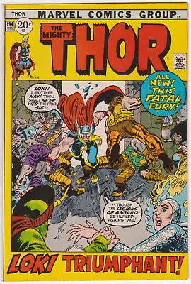 Buy The Mighty Thor #194, Marvel Comics 1971 VF- 7.5 Gerry Conway Begins. • 19.71£