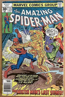 Buy The Amazing Spider-Man #173 October 1977 Molten Man App Len Wein Ross Andru • 19.99£