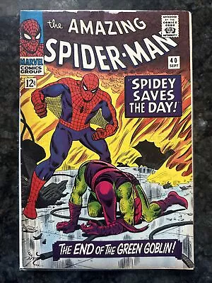 Buy Amazing Spider-Man #40 1966 Key Marvel Comic Book Origin Of Green Goblin • 80.31£