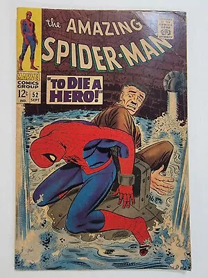 Buy Amazing Spider-Man 52 VG+ John Romita Sr 1st Appearance Of Robbie Robertson 1967 • 47.49£