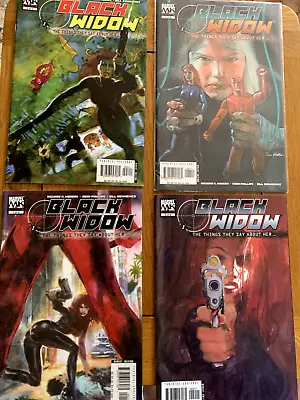 Buy BLACK WIDOW : THINGS THEY SAY ABOUT HER #s 1, 2, 3 & 4 (of 6) 2005 Marvel Series • 18.99£
