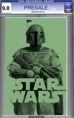 Buy Star Wars #45 CGC 9.8 Graded PREORDER JTC Boba Fett Negative Wash Variant • 79.39£