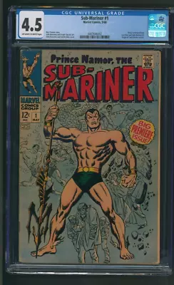 Buy Sub-Mariner #1 CGC 4.5 Marvel Comics 1968 Origin Of Sub-Mariner Namor • 151.11£