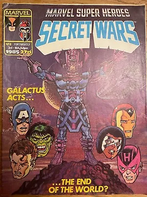 Buy Marvel Super Heroes Secret Wars #8 UK 1985 Fortnightly RARE • 4.99£