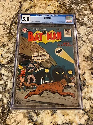 Buy Batman #92 Cgc 5.0 Ow Pages 1st Appearance & Origin Of Ace The Bat-hound Dc Key • 1,754.93£