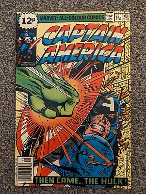 Buy Captain America 230. Marvel 1979. The Hulk, Marvel Man. Combined Postage • 34.99£