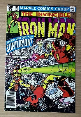 Buy Iron Man #143 Bronze Age Marvel Comics Tony Stark 1st App Sunturion Vg • 4.80£
