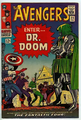 Buy Avengers #25 5.5 // Fantastic Four + Doctor Doom Appearance Marvel 1966 • 179.47£