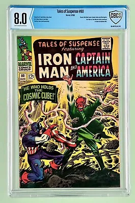 Buy Tales Of Suspense #80 (CBCS Not CGC 8.0) 1966, 1st Cosmic Cube Story, Jack Kirby • 139.03£
