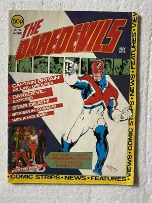 Buy The Daredevils # 5 UK Captain Britain Alan Moore  Poster Not  Included • 24.99£