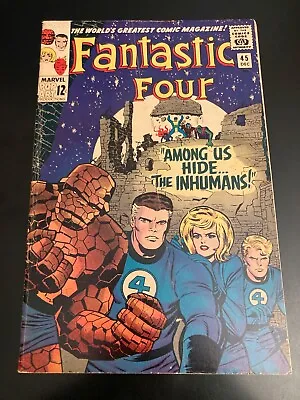 Buy FANTASTIC FOUR #45 (Marvel/1965) *Inhumans Key!* Bright & Colorful! • 139.88£