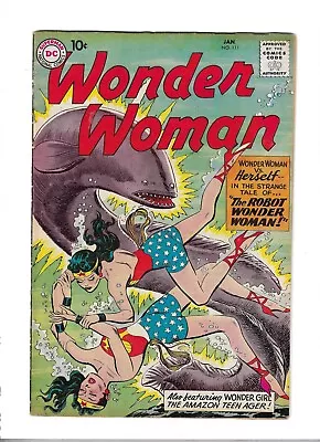 Buy Wonder Woman 111 Fine Plus [1960] DC 10 Cents Issue Nice Clean Copy • 225£