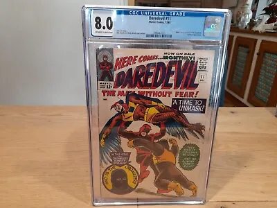 Buy Daredevil # 11, Marvel 12/1965, CGC 8.0, Abner Jonas Revealed As Organizer • 17.54£