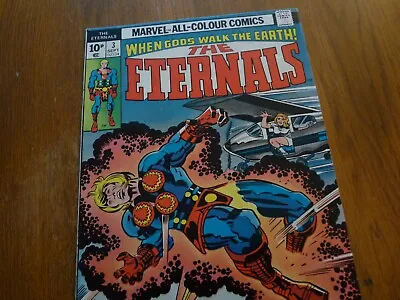 Buy The Eternals #3 (1976 Marvel Comics) UK Variant – Jack ‘King’ Kirby 1st Sersi • 14.99£