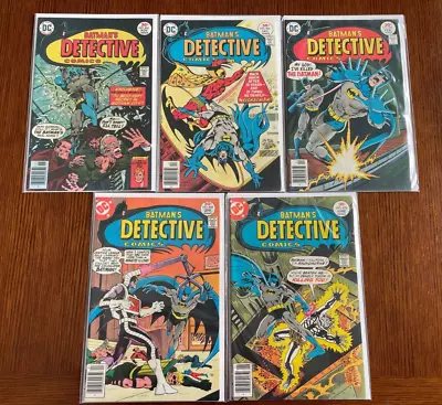 Buy Lot - Detective Comics (DC) 1st Print - #465 466 467 468 470 • 60.04£