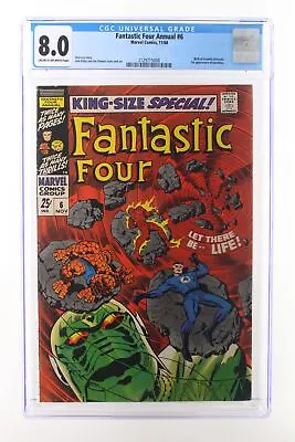 Buy Fantastic Four Annual #6 - Marvel Comics 1968 CGC 8.0 Birth Of Franklin Richards • 394.17£