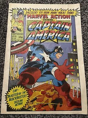 Buy Marvel Action Captain America  Fantastic Four Weekly 1981) Marvel Comics UK 26 • 2£