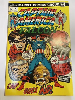 Buy CAPTAIN AMERICA #162 Marvel Comics UK Price 1973 VF • 8.95£