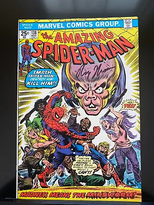 Buy Amazing Spider Man 138   First Appearance Mindworm   Signed By Roy Thomas • 67.28£